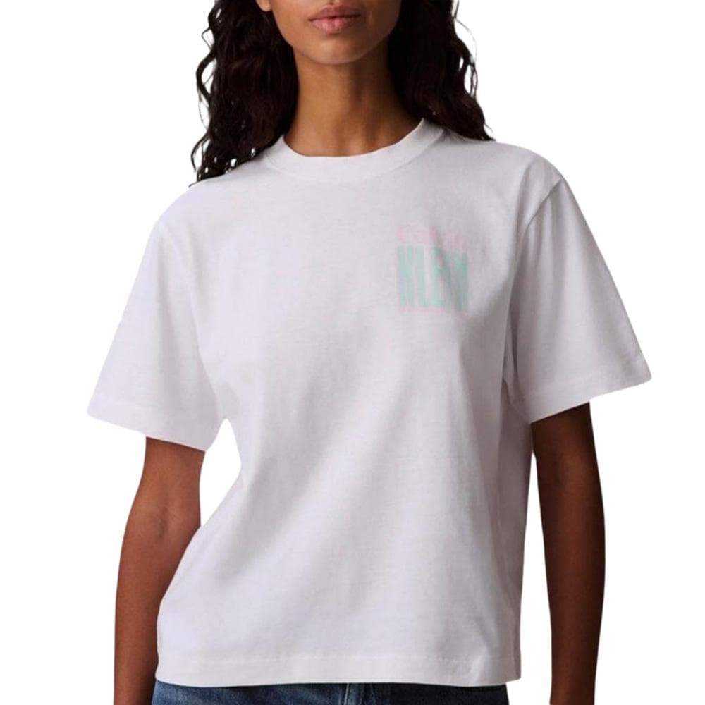 T-Shirt Blanc Femme Calvin Klein Jeans Boxy Fit 1