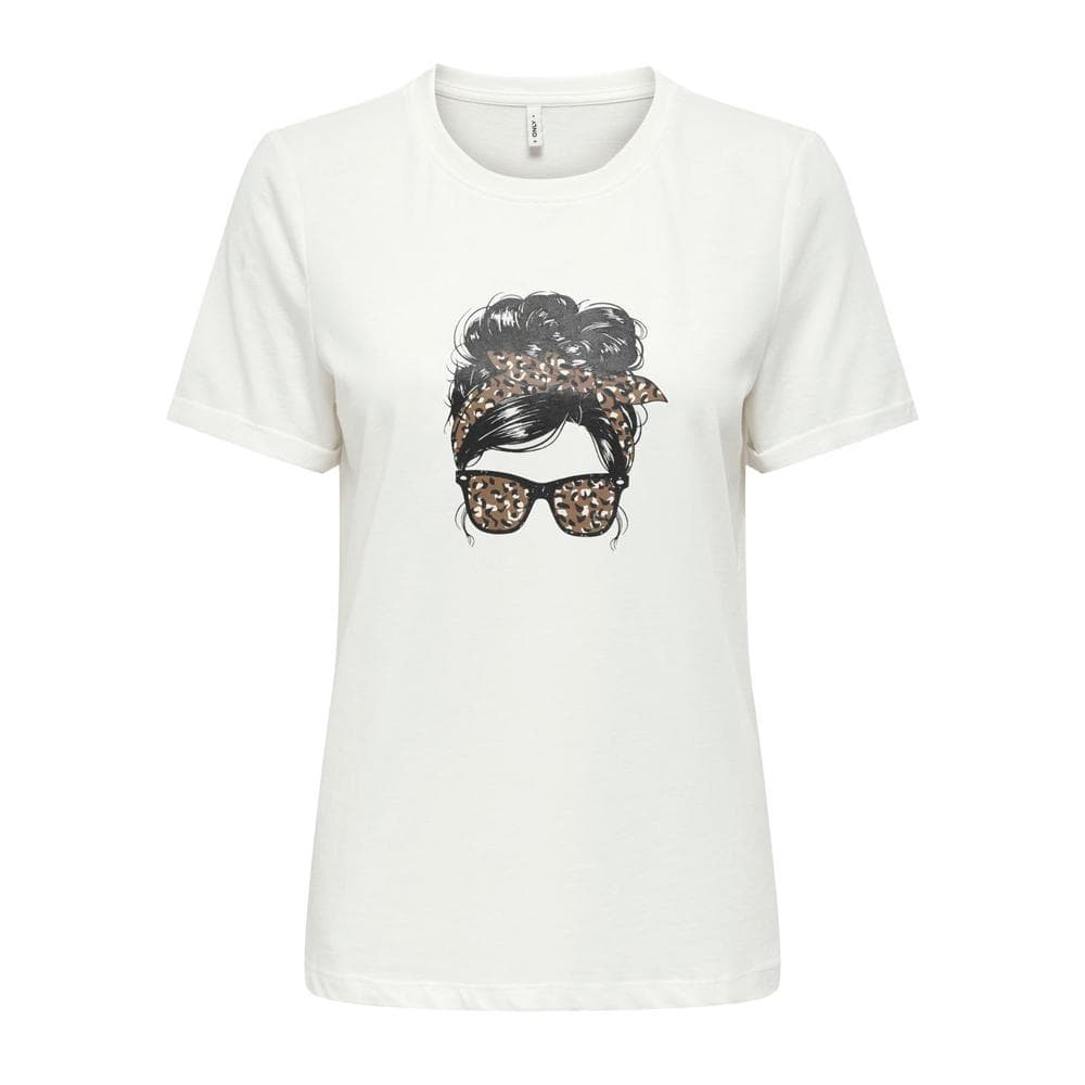 T-Shirt Blanc Femme Only Stella 1