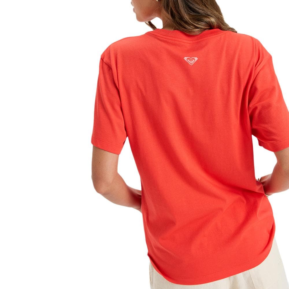 T-Shirt Rouge Femme Roxy Hangloose 2