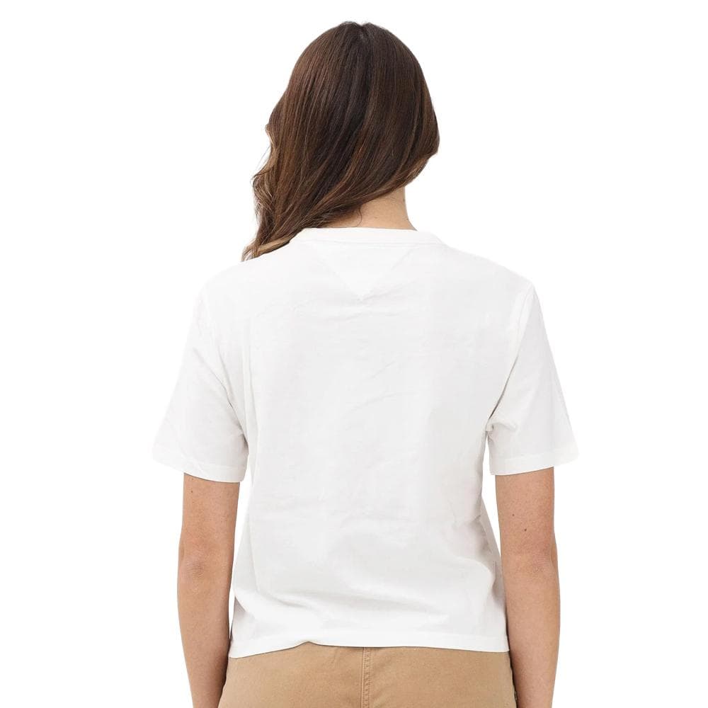 T-shirt Blanc Femme Tommy Hilfiger Tjw Bxy Badge 2
