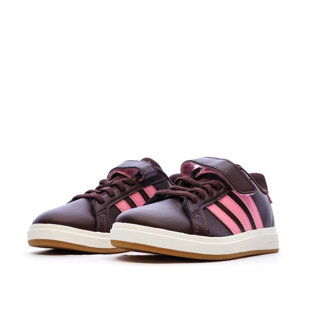 Baskets Prunes/Roses Fille Adidas Grand Court 2.0 6