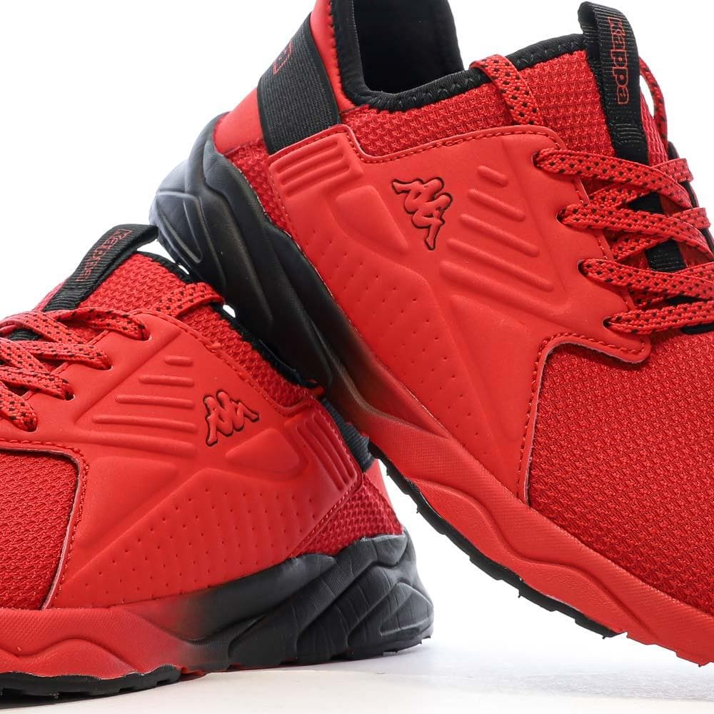 Baskets Noires/Rouge Garçon Kappa San Puerto Lace 7