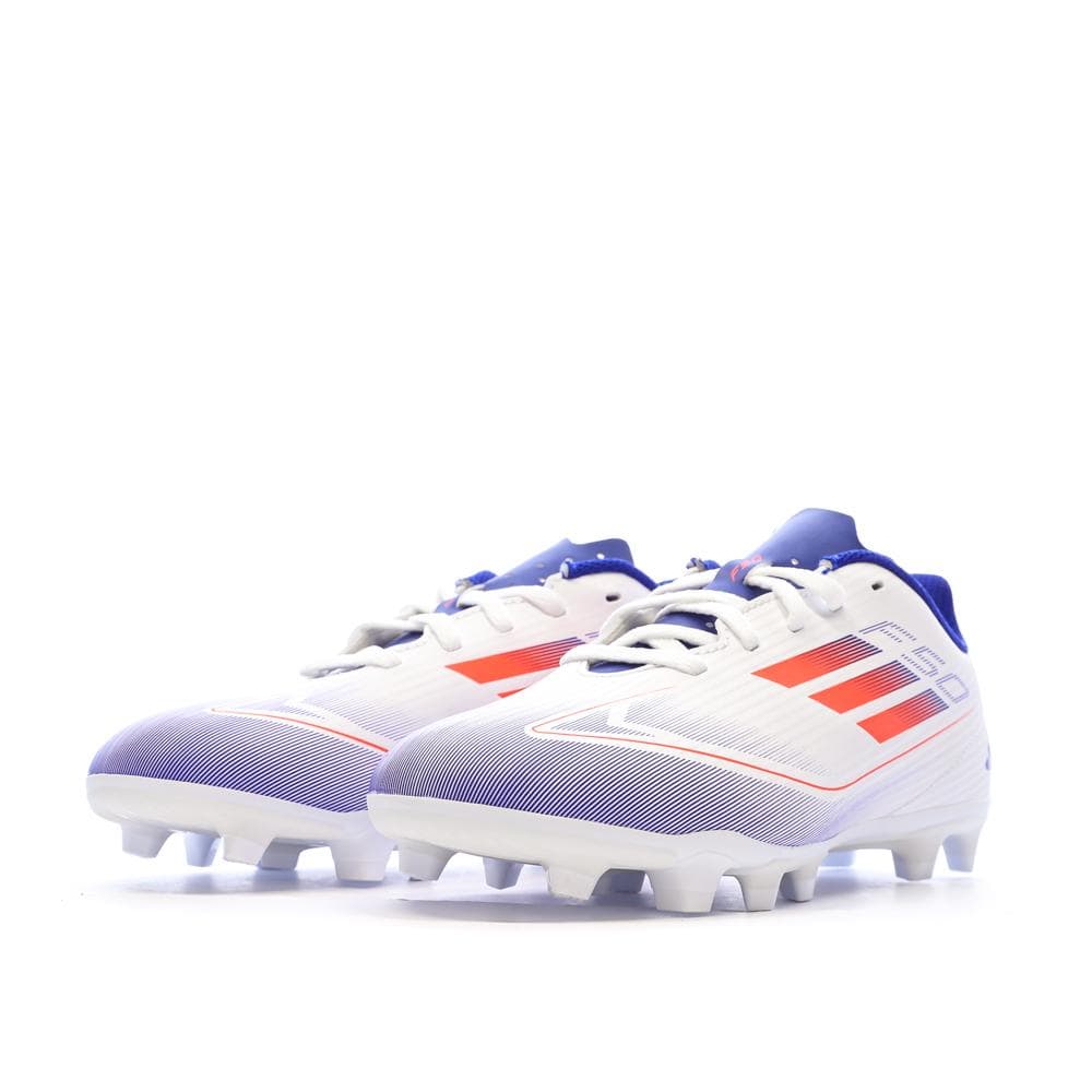 Chaussures de football Blanches/Bleu Garçon Adidas F50 Club Fxg 6
