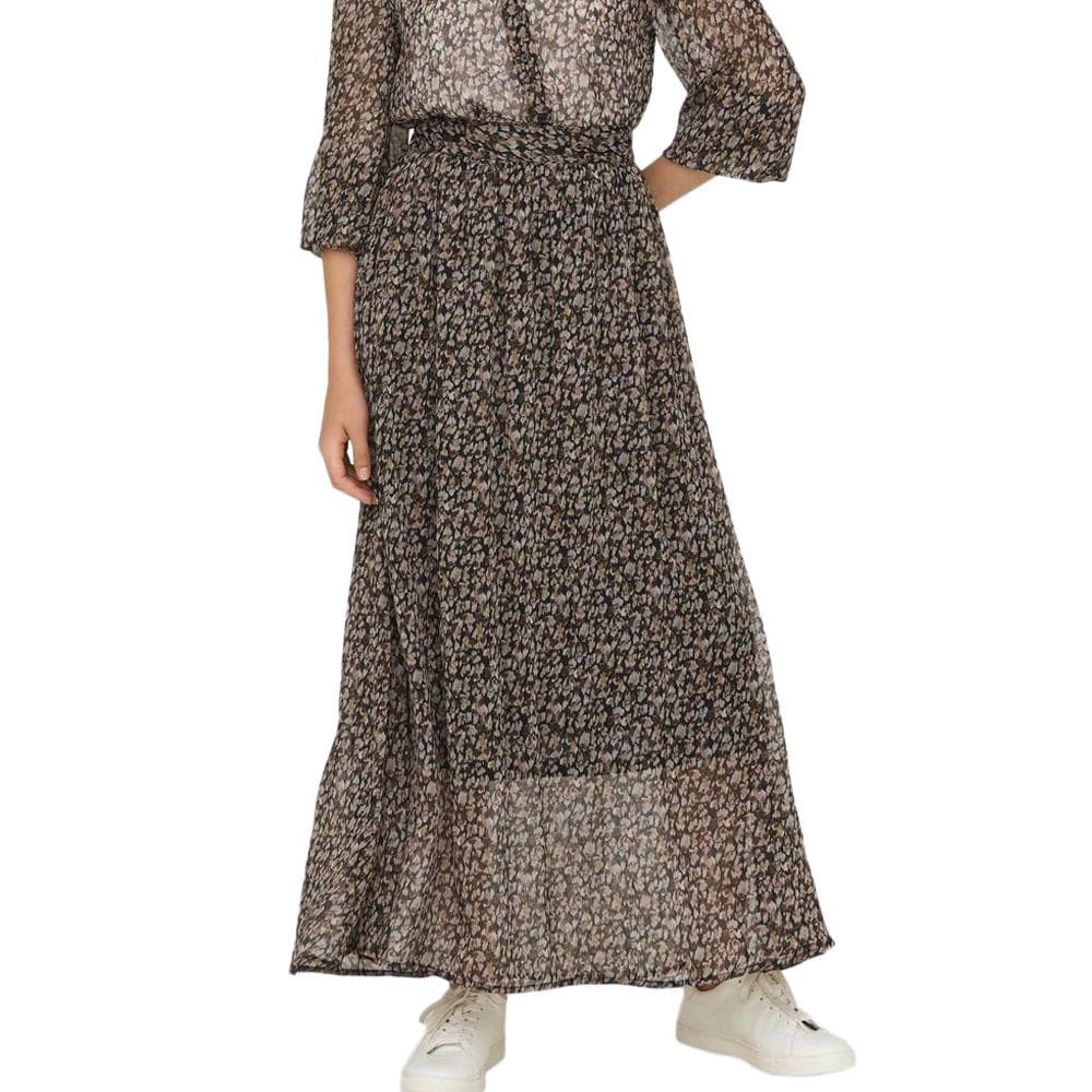 Jupe Imprimé Noir Femme JDY Nicole Maxi 1