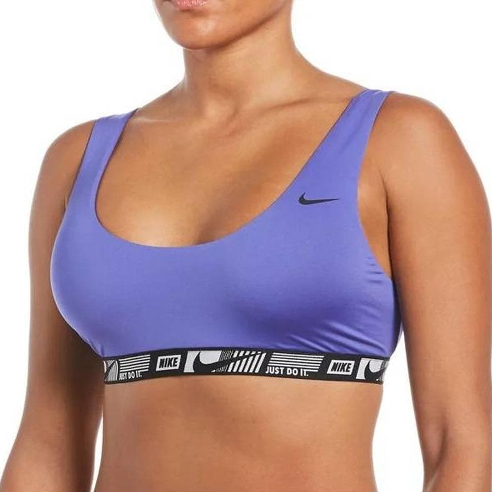 Haut de maillot de bain Violet Femme Nike Banded Bottom 1