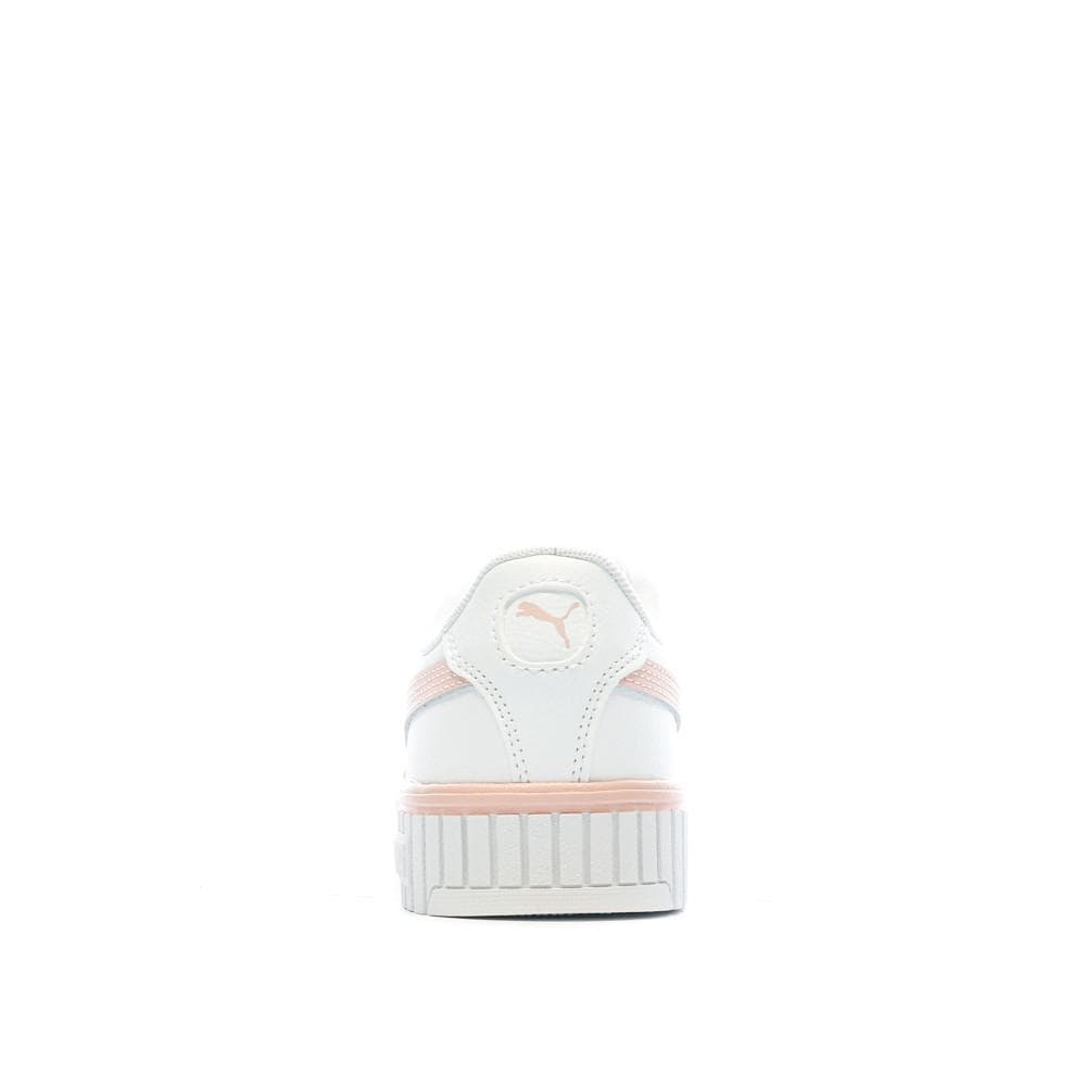Baskets Blanches/Rose Femme Puma Carina 2.0 3