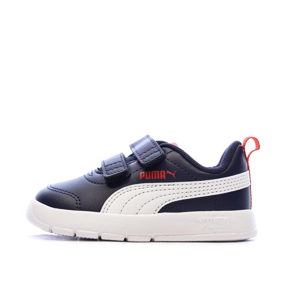 Baskets Marines/Blanches Puma Courtflex V3 V Inf 1