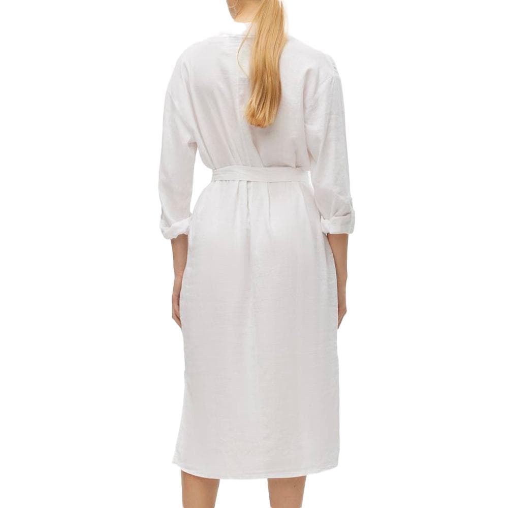 Robe Chemise Blanche Femme Vero Moda Linn 2