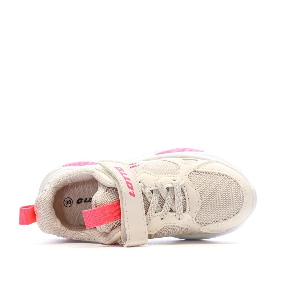 Baskets Rose/Blanches Garçon Lotto Bologna 4