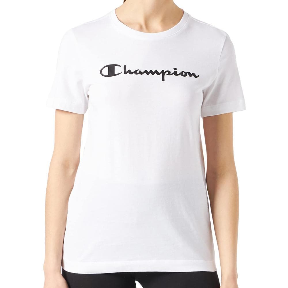 T-shirt Blanc Femme Champion Crew neck 1