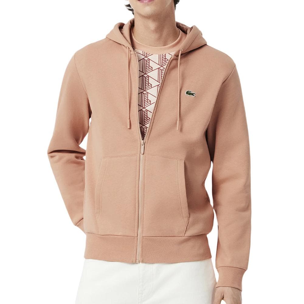 Sweat Zippé Orange Homme Lacoste Zipped 1