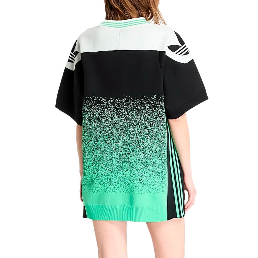 Maillot de Basketball Vert/Noir Femme Adidas 2