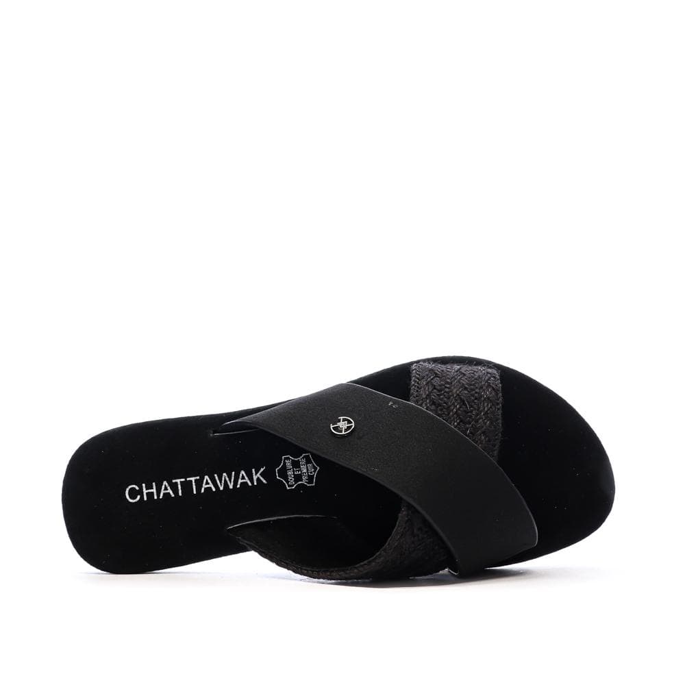 Sandales Noir Femme Chattawak Dacota 4