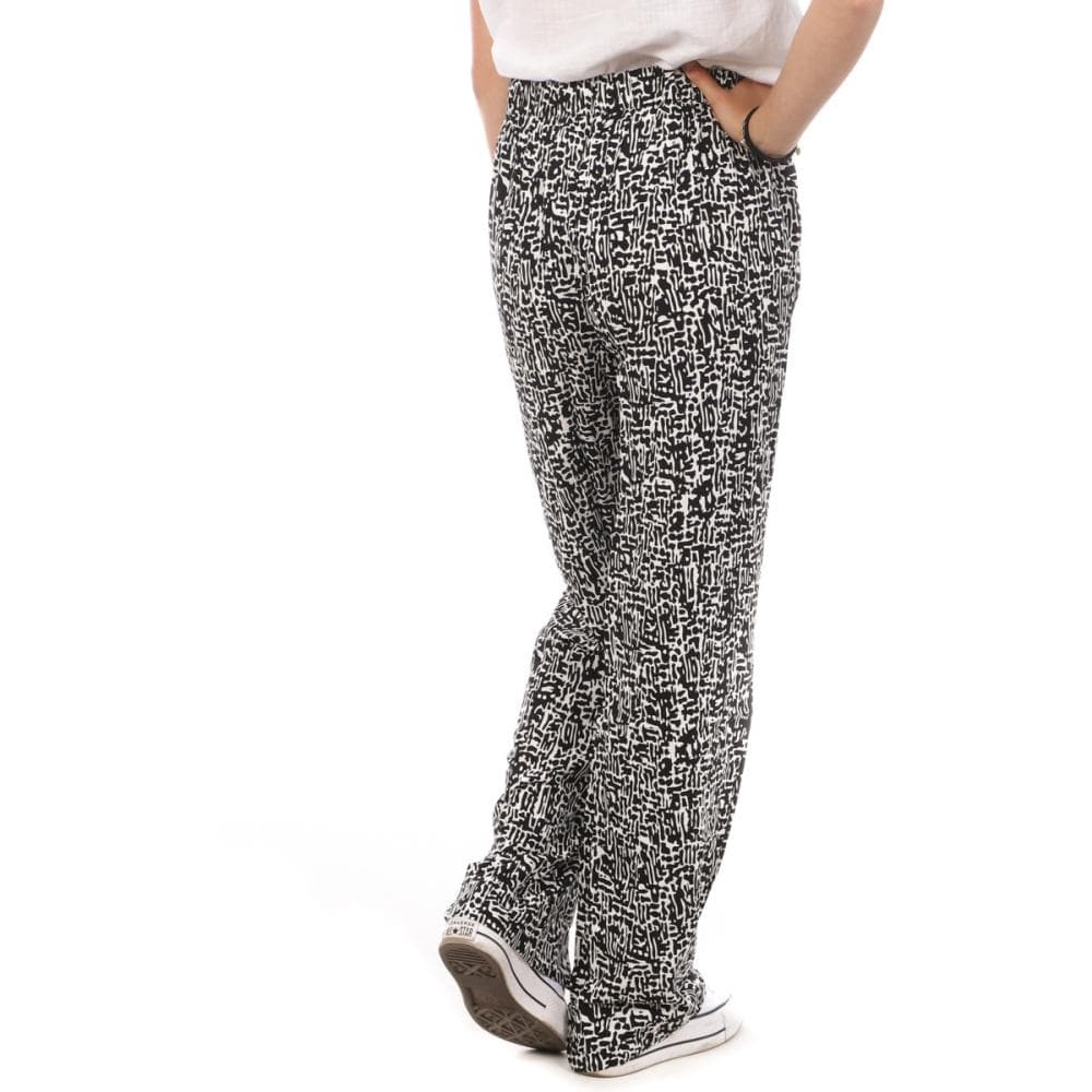Pantalons Ample Noir/Blanc Femme Vero Moda Wide 2