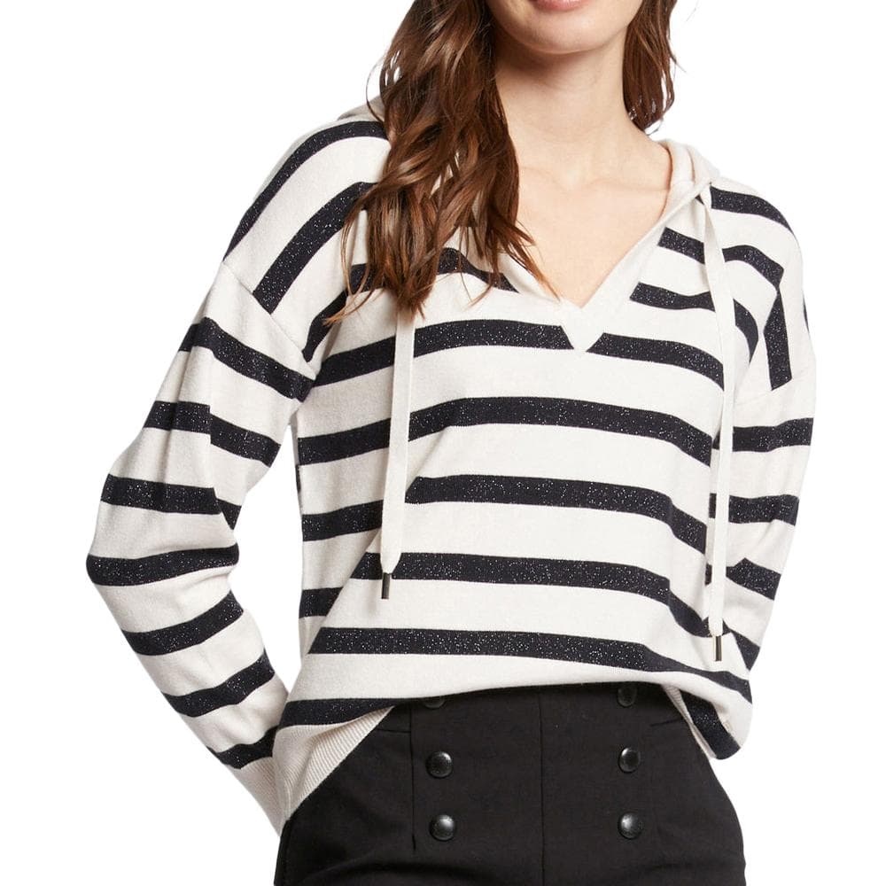 Pull Écru/Marine Femme Morgan Ballo 1