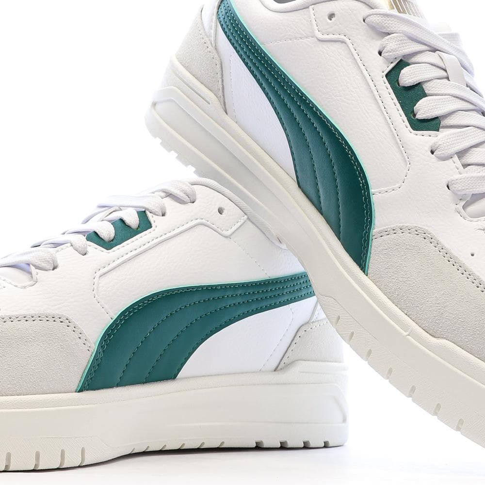 Baskets Blanc/Vertes Homme Puma Shuffle 7
