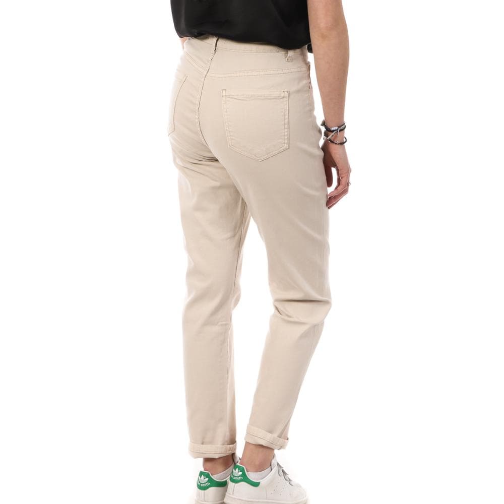 Jean Droit Beige Femme Monday Premium LW-348 2