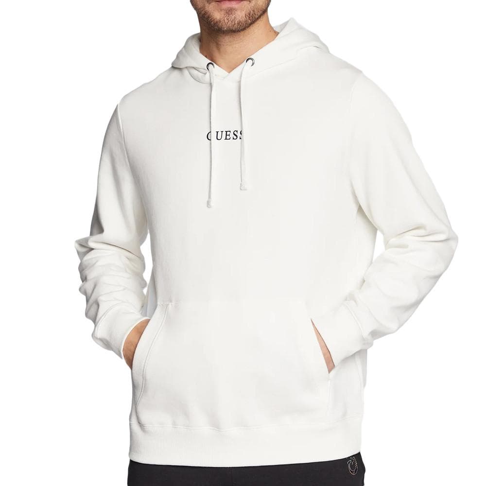 Sweat à Capuche Blanc Homme Guess Roy 1
