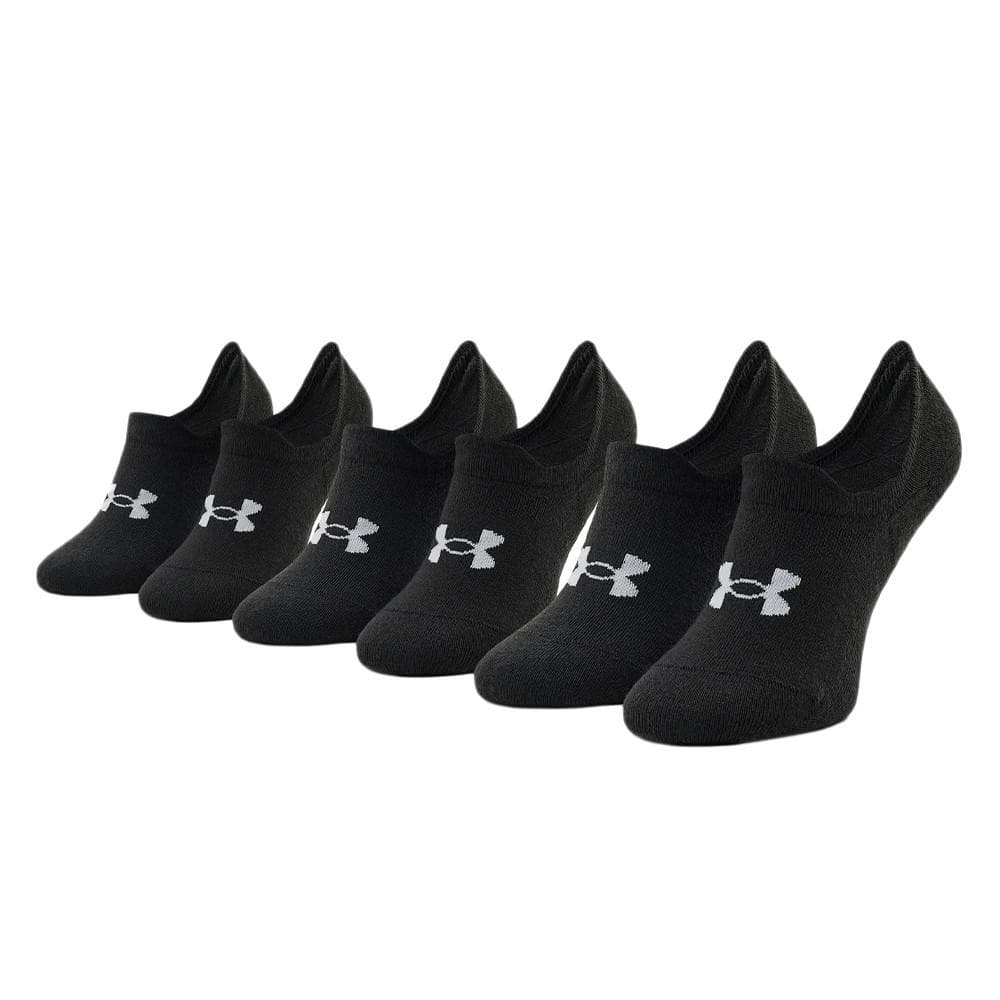 X3 Paires de Chaussettes Noir Garçon Under Armour Ultra Black 1