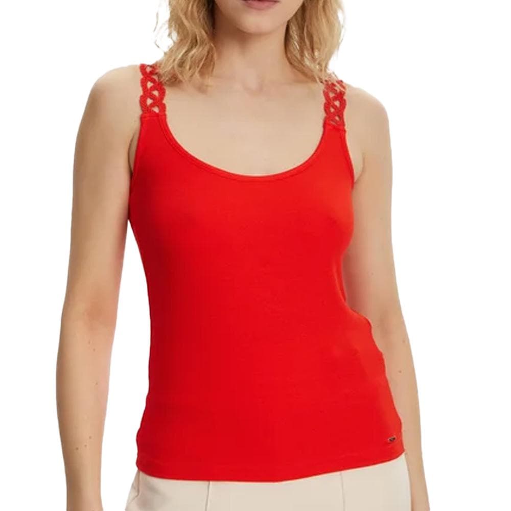 Débardeur Rouge Femme Morgan DOUBI 1