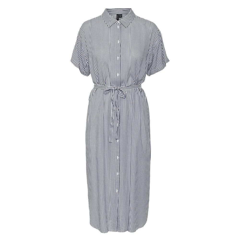 Robe à Marine/Blanc Femme Vero Moda Bumpy 3