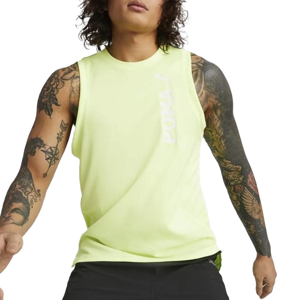 Débardeur de Sport Jaune Fluo Homme Puma Fit Ultrabreath 1