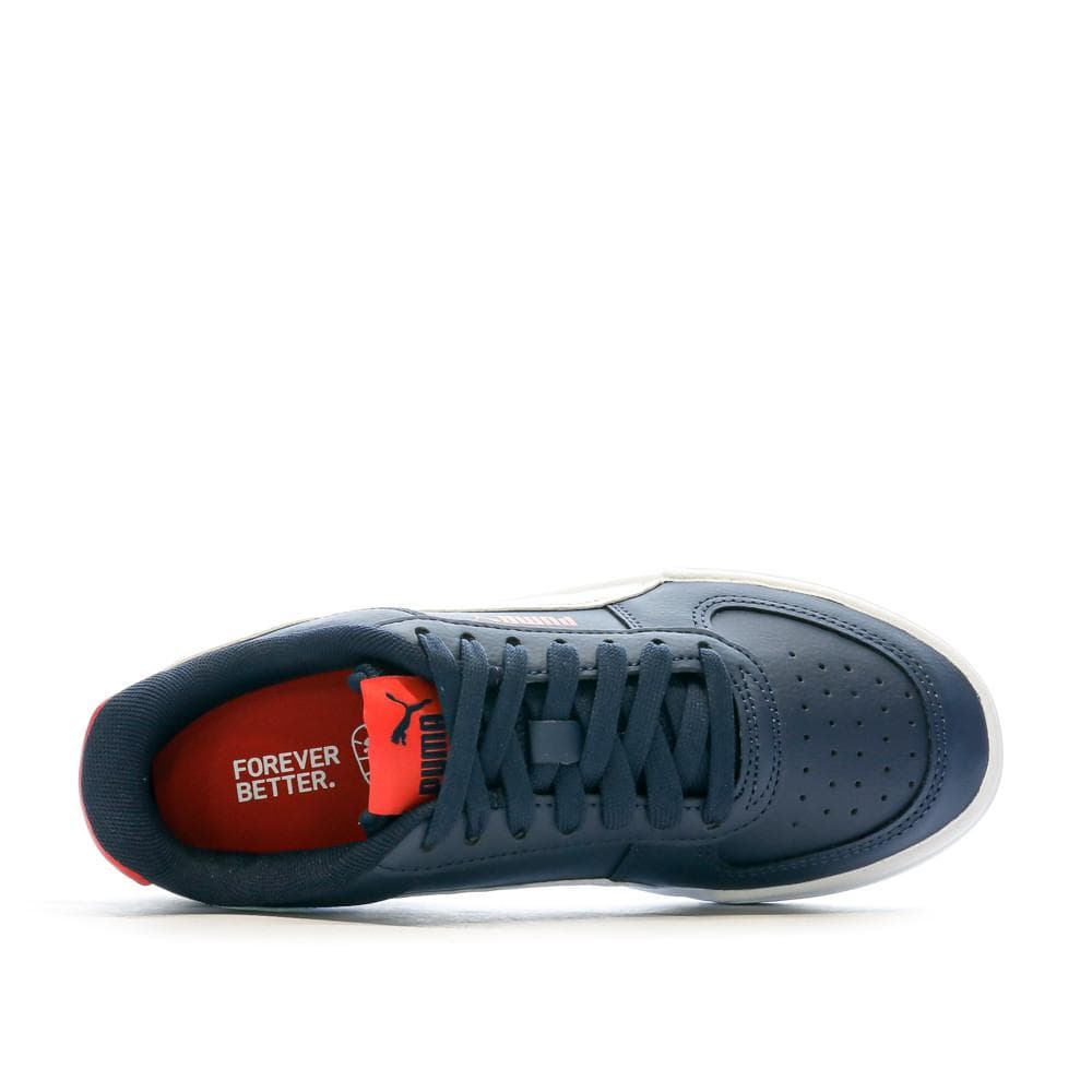 Baskets Marine/Blanc/Rouge Garçon Puma Caven 4