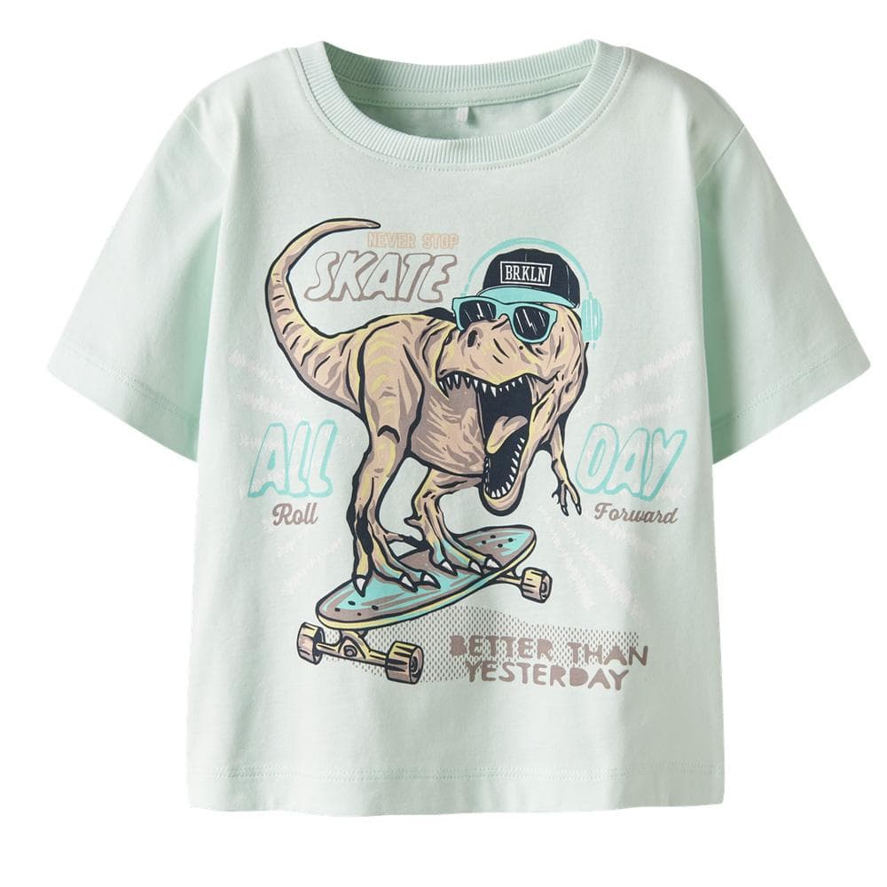 T-Shirt Vert Garçon Name it Vanyo 1