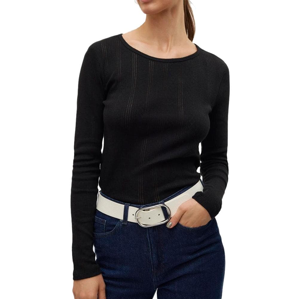 T-Shirt Manches Longues Noir Femme Vero Moda Lisa 1