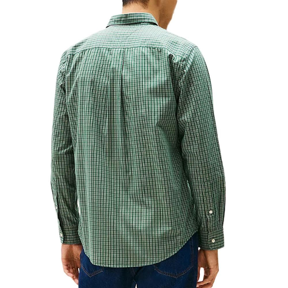 Chemise Verte à carreaux Homme Tommy Hilfiger Flex Poplin 2