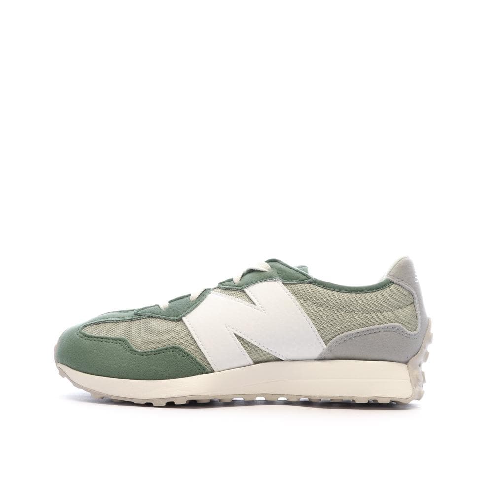 New Balance 327 Baskets Vertes/Grises Garçon WS327MT 1