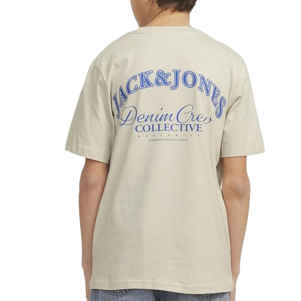T-Shirt Écru Garçon Jack & Jones Brandes 2