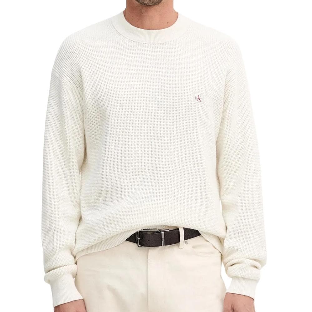 Sweat Blanc Homme Calvin Klein 350terry Monog YAS 1