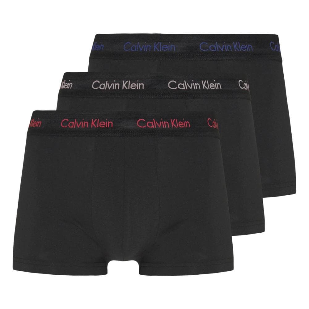 x3 Boxers Noirs Homme Calvin Klein Low Rise 0000U2664G 1