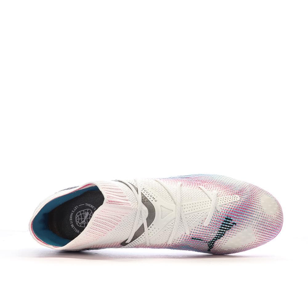 Chaussures de foot Blanches/Roses Homme Puma Future 7 Ultimate 4