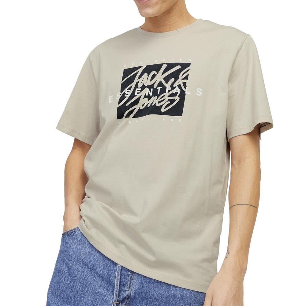 T-Shirt Beige Homme Jack & Jones Colon 1
