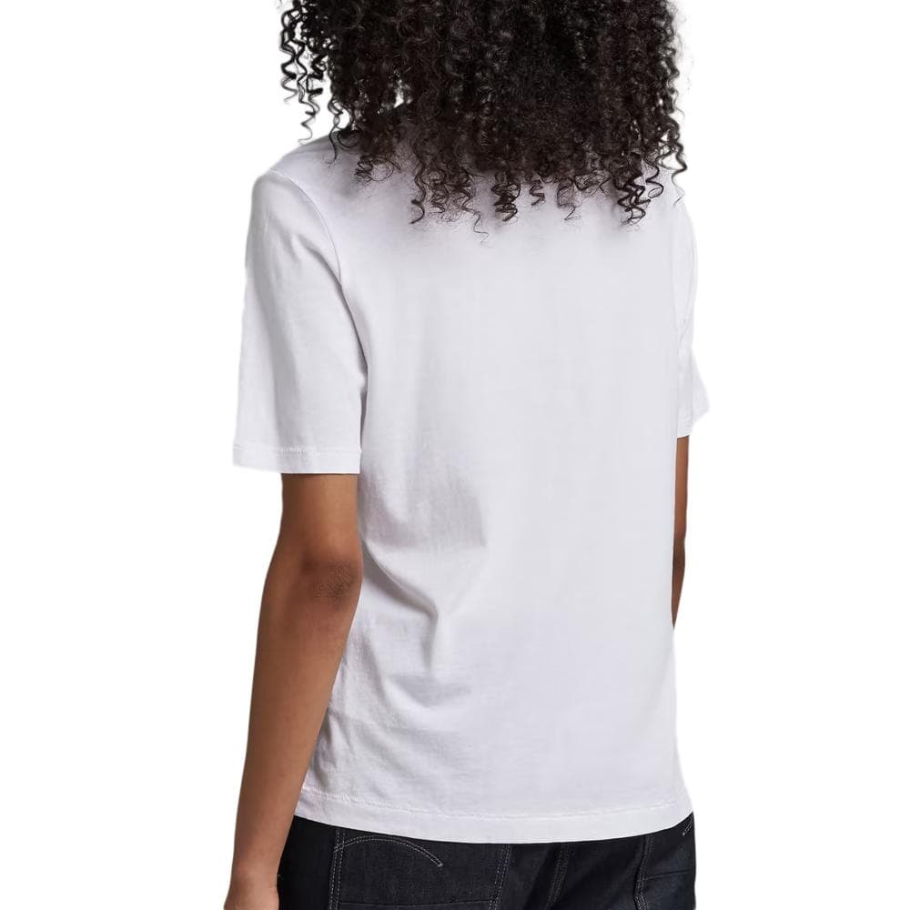 T-shirt Blanc Femme G-Star Raw Originals Label 2