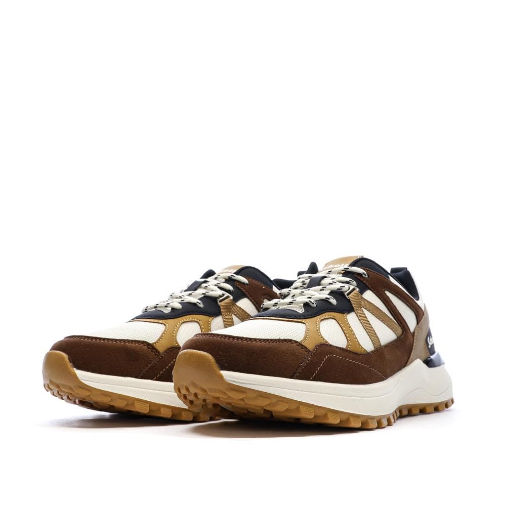 Baskets Beige/Bordeaux/Moutarde Homme Schott Heck 6
