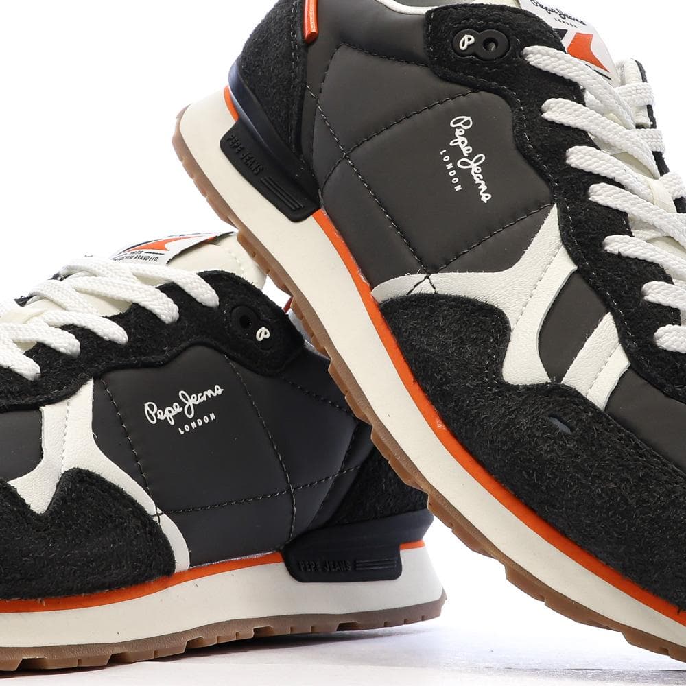 Baskets Noir/Rouge Homme Pepe jeans Brit Fly 7