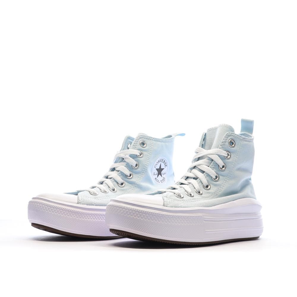 Baskets Bleu Ciel Femme Converse Chuck Taylor All Star Move 6