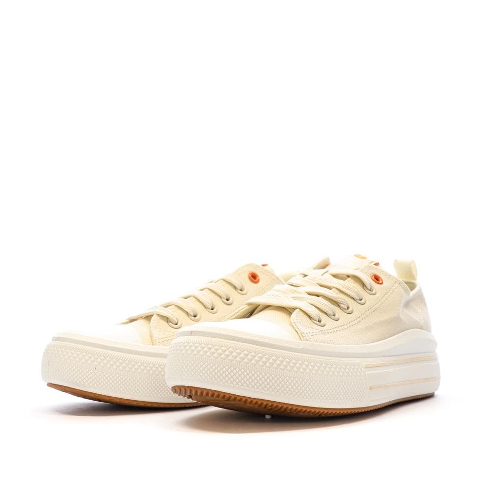 Baskets Basses Beige Femme Refresh Lona 6