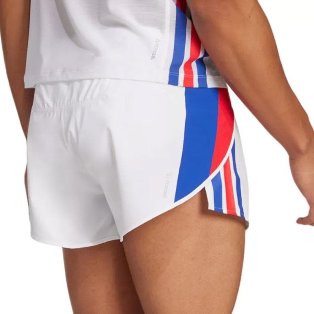 Short de Running Blanc Adidas Adizero 2