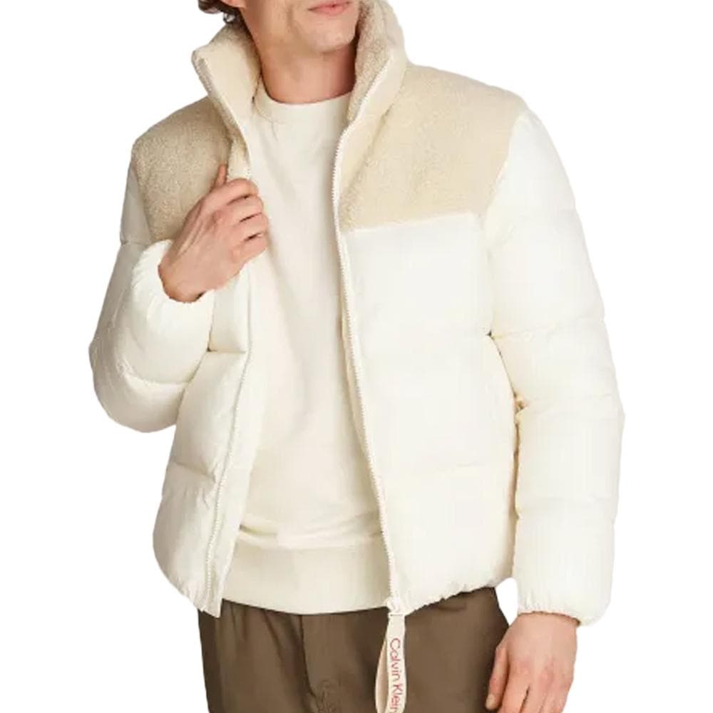 Doudoune Blanche Homme Calvin Klein Sherpa 1