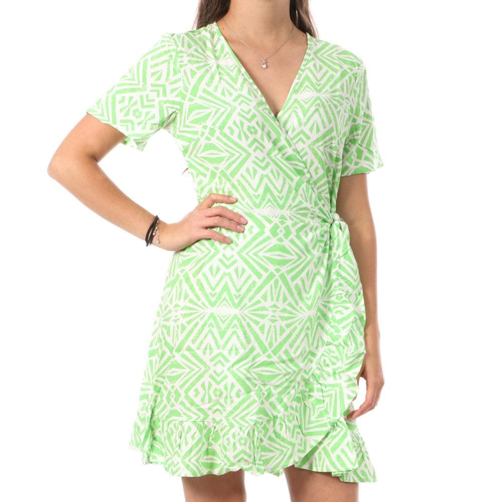 Robe Vert Femme Only Marlie Wrap 1