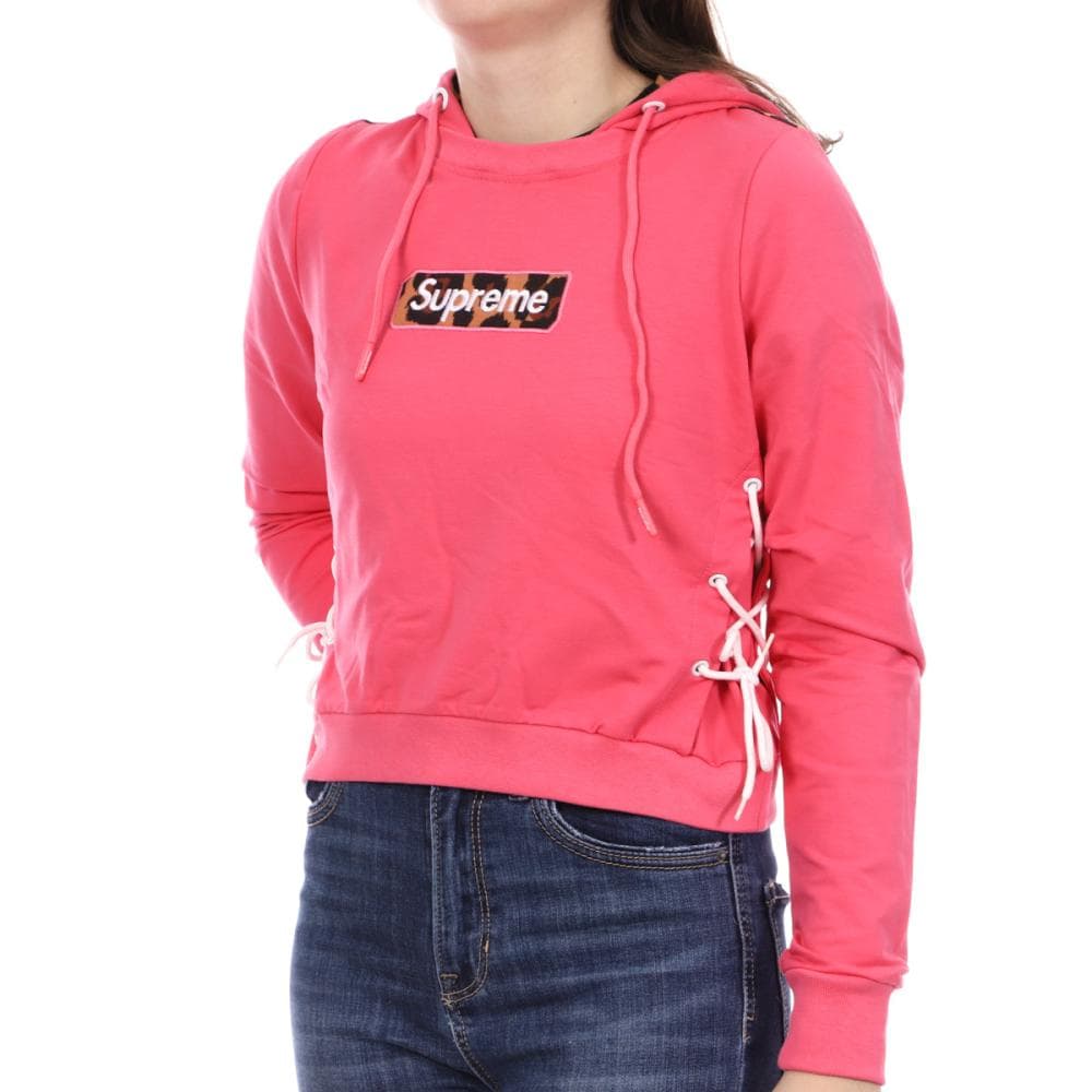 Sweat à capuche Rose Femme Supreme Grip Wild 1