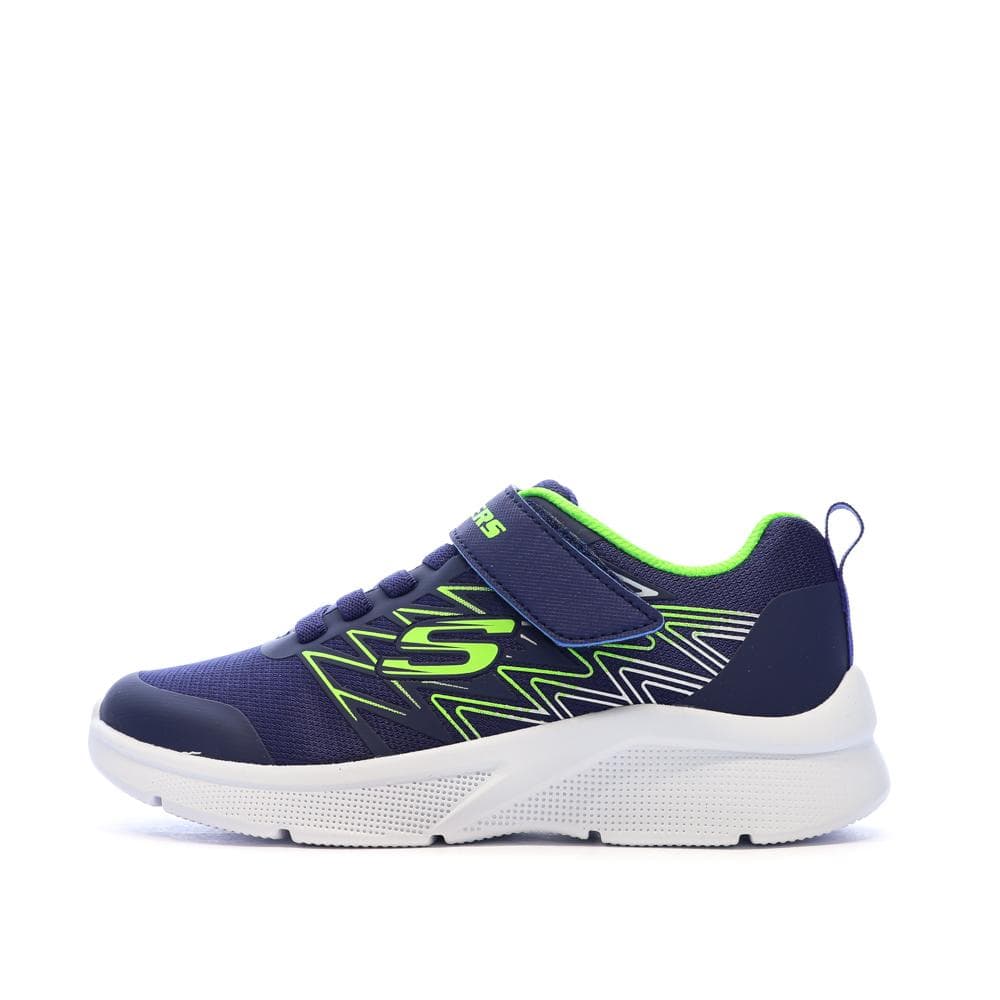Baskets Marine/Vert Fluo Garçon Skechers Microspec-texlor 1