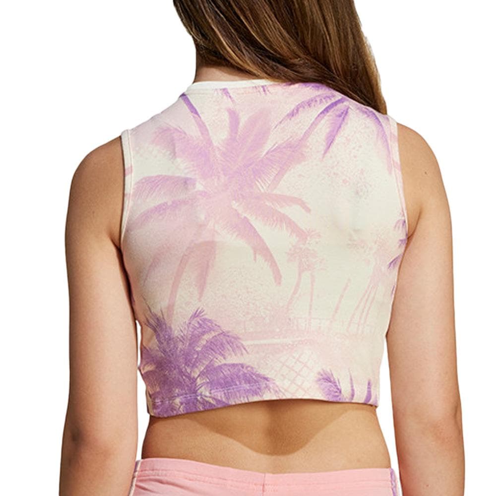 Débardeur Rose Fille Adidas Crop Tank 2