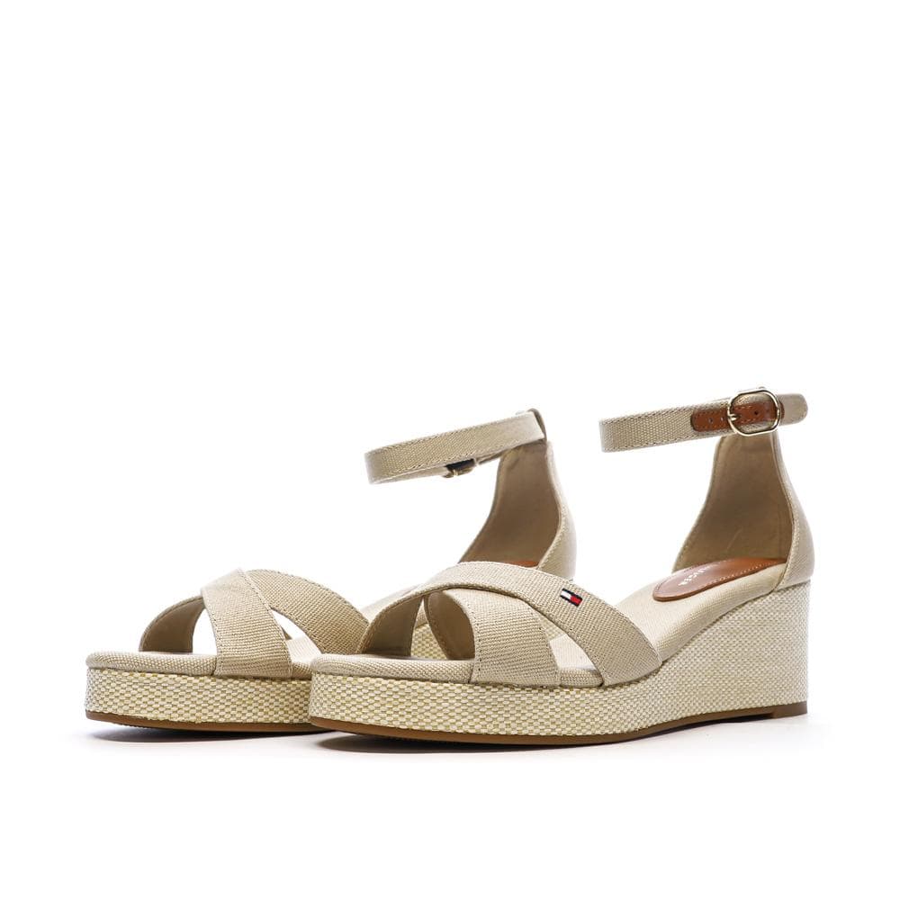 Sandales Beige Femme Tommy Hilfiger Flag Criss-cros 6