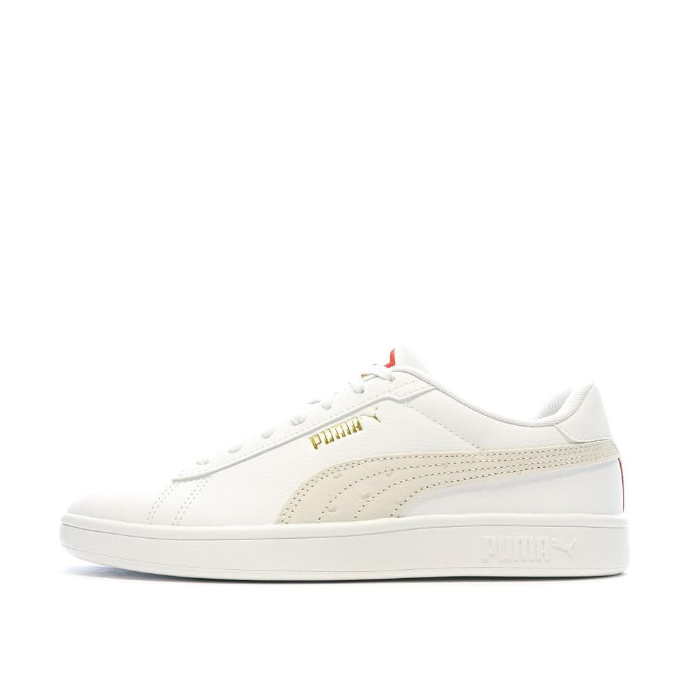 Baskets Blanches/Beiges Homme Puma Smash 3.0 1