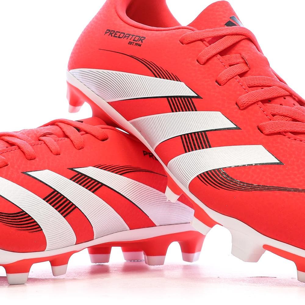 Chaussures de football Rouges Enfant Adidas Predator Club 7